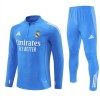 Real Madrid Sweat d'Entraînement Quarter-Zip 2025-26 Bleue Real Madrid Sweat d'Entraînement Quarter-Zip 2025-26 Bleue